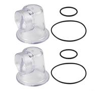 Durashmall Coperchio trasparente pre-filtro con O-ring per pompa di circolazione SPS25 SPS75 SPS100, altezza 80 mm, diametro inferiore 85 mm, diametro superiore 50 mm, guarnizione OD 45 mm DI 39 mm