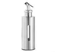 Durashmall Dispenser per olio in acciaio inox, 17 cm, per olio d'oliva, aceto, salsa di soia con controllo preciso, design a tenuta stagna, leggero, a prova di polvere e olio, per cucinare e cuocere