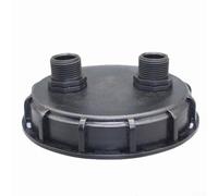 Durashmall IBC Adattatore per rubinetto del serbatoio con tappo DN150, filettatura maschio da 2,5 cm, uscita in plastica per serbatoio dell'acqua, copertura a prova di perdite per irrigazione da