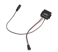 Durashmall Interruttore capacitivo con sensore touch, per luci dello specchio del bagno, controller di regolazione continua 5-12 V CC, carico 3A, pannello in nylon nero, per fari a LED e lampada da
