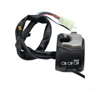 Durashmall Interruttore controller per manubrio moto 22 mm 7/8 pollici lato sinistro in gomma ABS metallo multifunzione per faro fascio segnale di direzione avviamento elettrico spegnimento fiamma