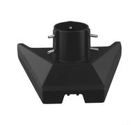 Durashmall Kit di montaggio per asta adattatore per tubo aggiornato Staffa in lega di alluminio per installazione antenna tubo rotondo da 25 mm a 53 mm di diametro nero