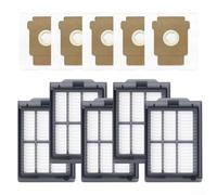 Durashmall Kit di sacchetti di ricambio e filtro HEPA per aspirapolvere Roomba Plus 405 e 505, 5 confezioni per peli di animali domestici e