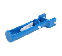 Durashmall Manico di ricambio per aspirapolvere con perno di bloccaggio a V per pulitori per piscine stile giogo e aste telescopiche standard, blu, 14 cm