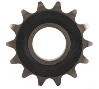 Durashmall Pignone per catena silenzioso, 14 denti, in gomma in acciaio, a basso rumore, cambio liscio, compatibile con X/S Dirt Bike Parti di biciclette elettriche, nero