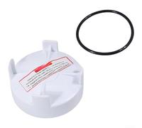 Durashmall R171096 Coperchio alimentatore per Rainbow 320 Chlorinator coperchio in plastica con tappo filettato O-Ring Diametro esterno 118 mm Altezza 53 mm Parte di ricambio bianca
