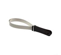Durashmall Raschietto per il sudore del cavallo, in acciaio inox, per un efficace sollievo dallo spargimento e rimozione del sottopelo, con manico ergonomico per un uso stabile del fienile (nero)