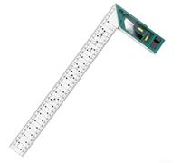 Durashmall Righello ad angolo retto in acciaio inox con livella a bolla per misurazione multi-angolo e scrittura nella lavorazione del legno e lavorazione dei metalli, 250 mm, 300 mm o 400 mm (400 mm)
