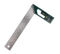 Durashmall Righello ad angolo retto in acciaio inox con livella a bolla per misurazione multi-angolo e scrittura nella lavorazione del legno e lavorazione dei metalli, 250 mm, 300 mm o 400 mm (300 mm)