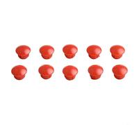 Durashmall Set di 10 maniglie in plastica per rubinetto con segno di acqua calda e fredda, rosso e blu, coperture decorative per il lavandino del bagno o del rubinetto della cucina, per il diametro