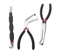 Durashmall Set di 3 pinze per scollegamento elettrico, ganasce ad angolo di 60 gradi, in acciaio al carbonio, separatore e rottura linea carburante, con impugnatura antiscivolo, per meccanici e