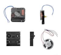 Durashmall Set di ricambio per orologio e lancetta di ricambio, kit puntatore nero adatto a pannelli spessi 2-6 mm per suoneria Westminster e campanello orario (A)