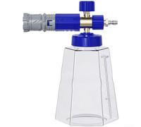 Durashmall Spruzzatore di schiuma ad alta pressione 4000PSI con densità di schiuma regolabile e connessione rapida da 1/4 per una pulizia efficiente di auto e patio, capacità 1000 ml (E)