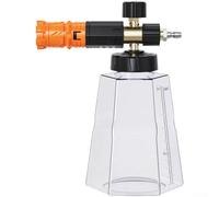 Durashmall Spruzzatore di schiuma ad alta pressione 4000PSI con densità di schiuma regolabile e connessione rapida da 1/4 per una pulizia efficiente di auto e patio, capacità 1000 ml (D)