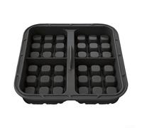 Durashmall Stampi in silicone per waffle per friggitrice ad aria modelli AF400EU AF451EU AF500EU riutilizzabile non cottura Liner resistente al calore lavabile in lavastoviglie nero 20,5 cm