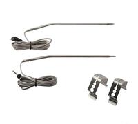 Durashmall Termometro per carne in acciaio inox con sonda e clip 304 di ricambio sensore di temperatura per ThermoPro TP25 TP27 BBQ Grill accessorio da cucina facile da pulire Step Down Des(2 pezzi)