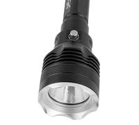 Durashmall Torcia subacquea impermeabile IPX8 4000 lumen P70.2 LED torcia subacquea 80 m con cinghia regolabile per campeggio, escursionismo, pesca, nero (C)