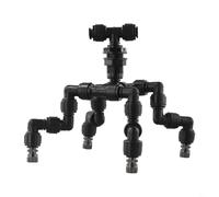 Durashmall Ugelli nebulizzatori rotanti a 360 gradi regolabili nebbia fine da 3 a 7 micron per terrari rettili umidificazione efficiente copertura uniforme facile installazione plastica Bl