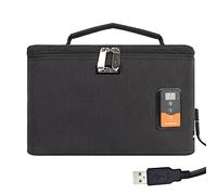 DURASIKO Scaldabiberon portatile USB per auto con display digitale, 5 V/20 W borsa riscaldante per latte a temperatura costante, temperatura di riscaldamento regolabile, borsa scaldabiberon multiuso