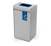 Durasort 321106 - Pattumiera da 55 l, in metallo, colore: blu