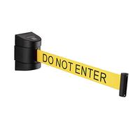 DuraSteel - Nastro adesivo da parete retrattile, 1,5 m, colore giallo non entrano e robusta custodia in plastica ABS, per interni ed esterni, non si incrociano per barriere di controllo della folla e divisori di linea