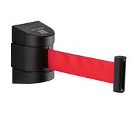 DuraSteel - Nastro adesivo da parete retrattile, nastro rosso e robusto involucro in plastica ABS, per interni ed esterni, non si incrociano per barriere di controllo della folla e divisori di linea