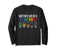Durata Della Batteria Di Un Insegnante Humor Design Maglia a Manica