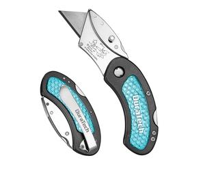 DURATECH Coltello Tascabile Ovale, Coltello a Serramanico con Lama