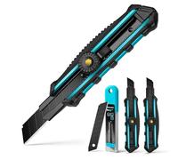 DURATECH Cutter Professionale 18mm Set di 3 con 10 Lame SK5