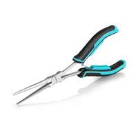 DURATECH Pinze a becco lungo 17,8 cm, pinze a becchi extra lunghi con ganasce lisce, piccole pinze a becco ad ago per la creazione di gioielli, piegatura del filo e presa di piccoli oggetti su spazi
