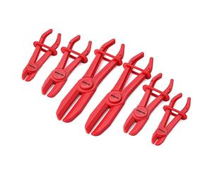 DURATECH Pinze per fascette stringitubo, 6 pezzi, pinze per tubi flessibili, tubi del carburante, tubi del gas, tubi dei freni tubi del radiatore