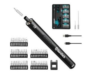 DURATECH Set 55 di Cacciaviti Elettrici di Precisione con Magnetizzatore, Kit di Strumenti Professionali per Riparazioni di Precisione Fai-da-te per Telefoni Cellulari, Orologi, Computer, Fotocamere
