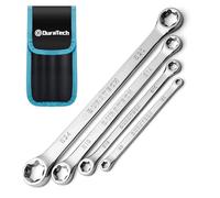 DURATECH Set di 4 chiavi E-Torx, set di chiavi a doppia scatola, acciaio CR-V, tra cui E6 x E8, E10 x E12, E14 x E18 e E20 x E24, organizzato in custodia