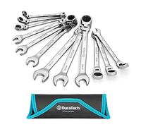 DURATECH Set di Chiavi a Cricchetto con Testa Flessibile, 12 Pezzi