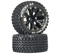 Duratrax Picket ST 2.8 Truck 2WD Mntd 1/2 Offset C2 Tires (2 pezzi), nero