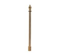 DURAVIK 1 prolunga in Ottone for valvola della Gomma, Oro | Adattatore automatico for gonfiaggio a foro dritto di gonfiaggio estensore Tem(200mm)