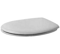 Duravit 0064200000 sedile WC con cerniere a chiusura ammortizzata, acciaio inossidabile, bianco