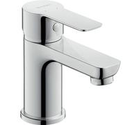 Duravit A.1 Rubinetto per lavabo, misura S (altezza beccuccio 67 mm), rubinetto bagno, rubinetto per lavandino, cromato