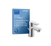 Duravit A11010 A.1 - Rubinetto per lavabo, misura S (altezza beccuccio 67 mm), rubinetto da bagno con tiranti, rubinetto per lavandino, cromato