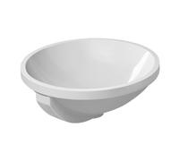 Lavabo da incasso Duravit Architec 40cm, installazione dal basso, con troppopieno - 0468400000