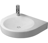 Lavabo Duravit H70 Architec 575mm senza sfioratore, con foro per rubinetto, con foro per rubinetto preforato
