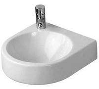 Lavabo Duravit Architec 36cm senza troppopieno, con foro per rubinetto, foro per rubinetto preforato