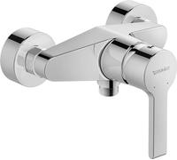 Duravit B24230 B.2 - Miscelatore doccia a parete per 1 consumatore, miscelatore monocomando con sistema di miscelazione in ceramica, cromato