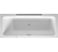 Duravit Baignoire balnéo DuraStyle 1700x700mm, à encastrer ou pour habillage de baignoire, simple dos à gauche, cadre, vidage et trop-plein, Combi Airsystem, 760294000AS0000, 760294000AS0000