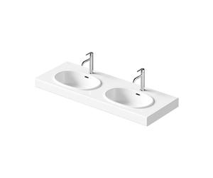 Duravit Balcoon lavabo doppio, 241213AA00, Balcoon bianco [Lavabi > Lavabi Doppi]