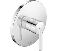 Duravit Balcoon - Miscelatore doccia a incasso per 1 consumatore con valvola di commutazione, miscelatore monocomando con sistema di miscelazione in ceramica, cromato