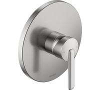 Duravit Balcoon - Miscelatore doccia a incasso per 1 consumatore con valvola di commutazione, miscelatore monocomando con sistema di miscelazione in ceramica, acciaio inox spazzolato