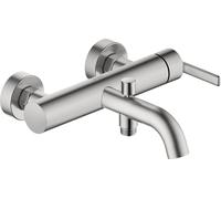 Duravit Balcoon Mitigeur monocommandé pour bain, montage apparent, BA5230000070, BA5230000070, Colorazione: acciaio inossidabile spazzolato
