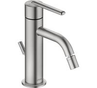 Duravit Balcoon Mitigeur monocommandé pour bidet, saillie 172mm, avec vidage à tirette, BA2400001070, BA2400001070, Colorazione: acciaio inossidabile spazzolato