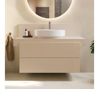 Duravit Balcoon Meuble sous-lavabo avec console, suspendu, rectangulaire, technique Tip-on, 570x1000x534mm, BA50140JEIE0000, BA50140JEIE0000, Colorazione: Beige sabbia